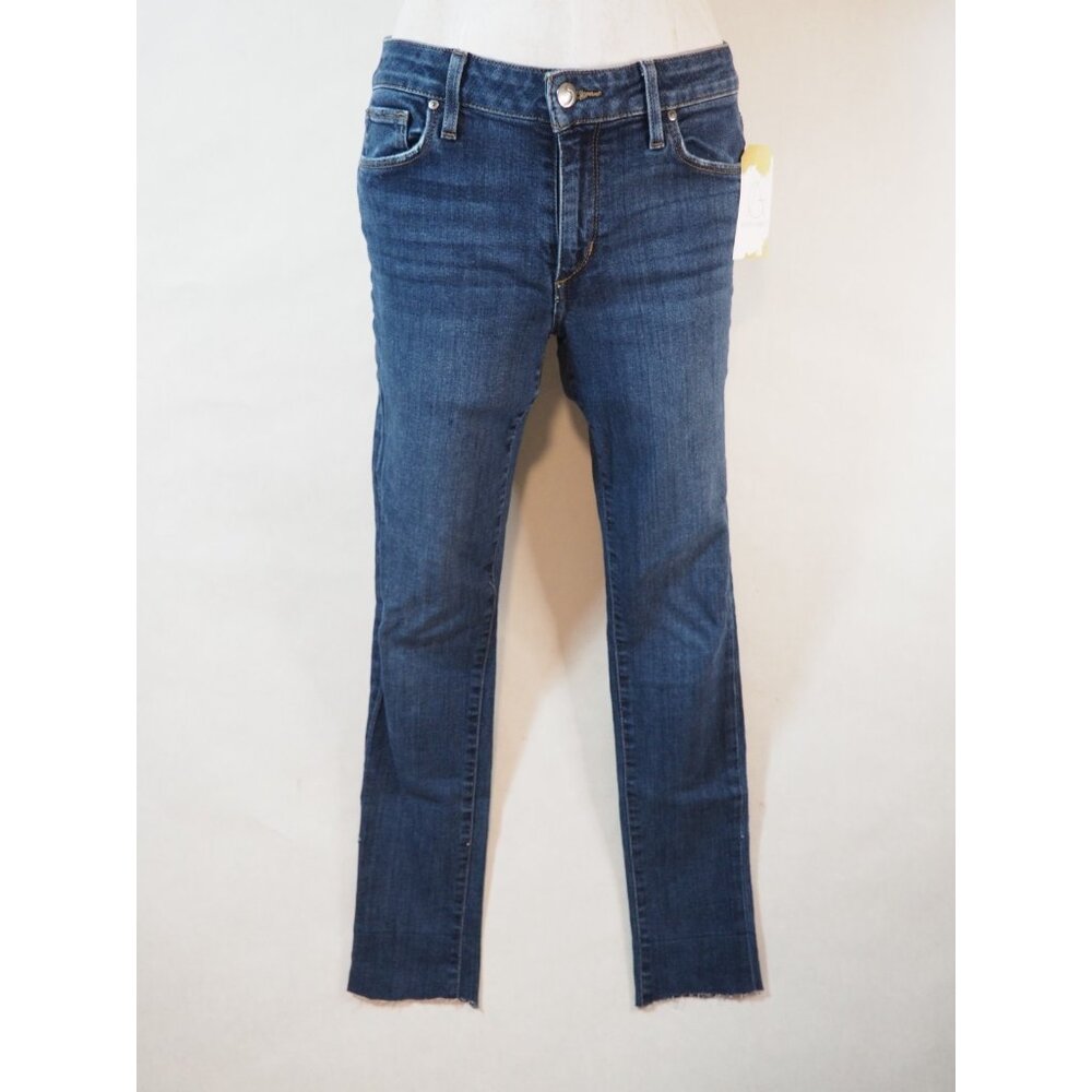 Joe's Jeans Dark Wash Cuff Crop Skinny Blue Denim Jeans, Size 27